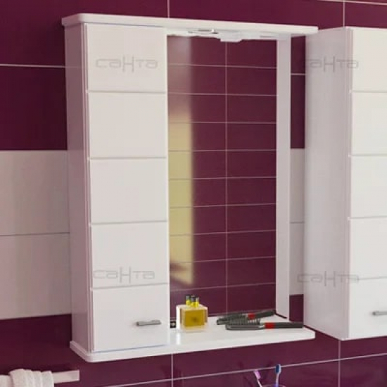 Зеркало-шкаф САНТА Омега 60 L левое