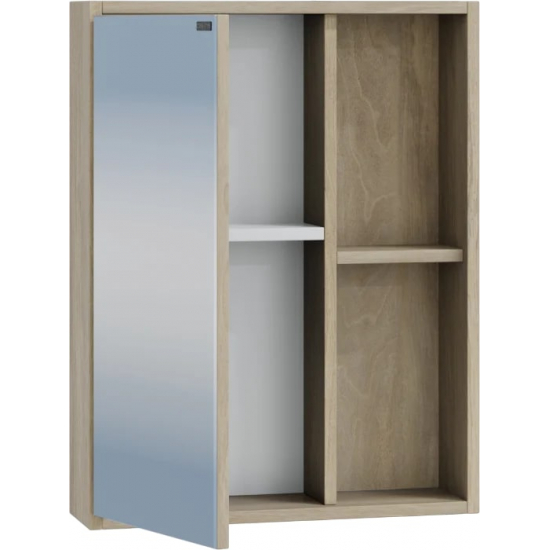 Зеркало-шкаф САНТА Прима 50 дуб светлый, универсальное