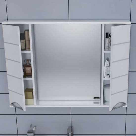 Зеркало-шкаф САНТА Родос 100 с подсветкой