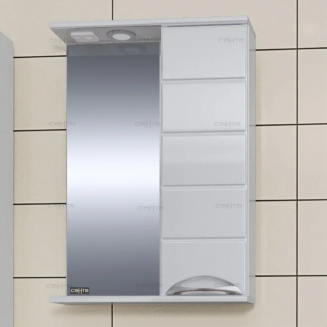 Зеркало-шкаф САНТА Родос 50 R правое, с подсветкой