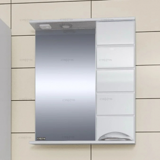 Зеркало-шкаф САНТА Родос 60 R правое, с подсветкой