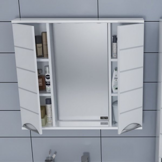 Зеркало-шкаф САНТА Родос 80 с подсветкой