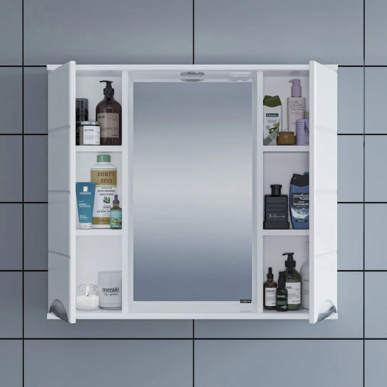 Зеркало-шкаф САНТА Родос 80 с подсветкой