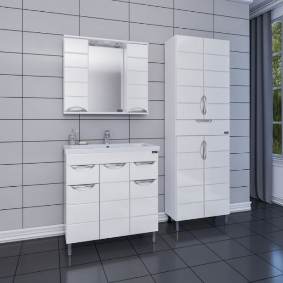 Зеркало-шкаф САНТА Родос 80 с подсветкой