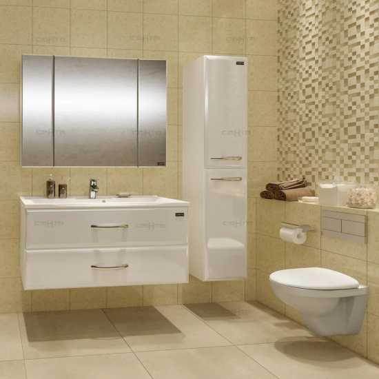 Зеркало-шкаф САНТА Стандарт 100 фацет