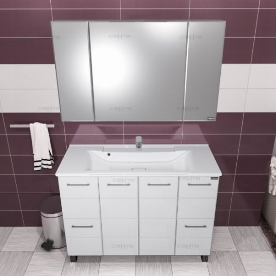 Зеркало-шкаф САНТА Стандарт 120 фацет