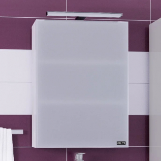 Зеркало-шкаф САНТА Стандарт 50 фацет, со светильником