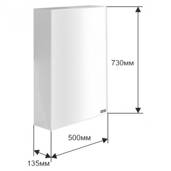 Зеркало-шкаф САНТА Стандарт 50 фацет