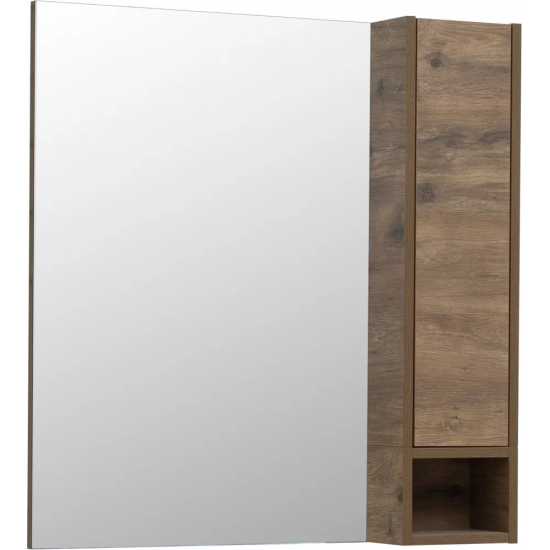 Зеркало-шкаф STWORKI Карлстад 75 R правое, дуб рустикальный