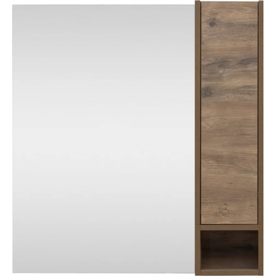 Зеркало-шкаф STWORKI Карлстад 75 R правое, дуб рустикальный