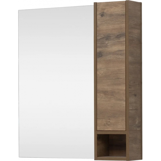 Зеркало-шкаф STWORKI Карлстад 75 R правое, дуб рустикальный