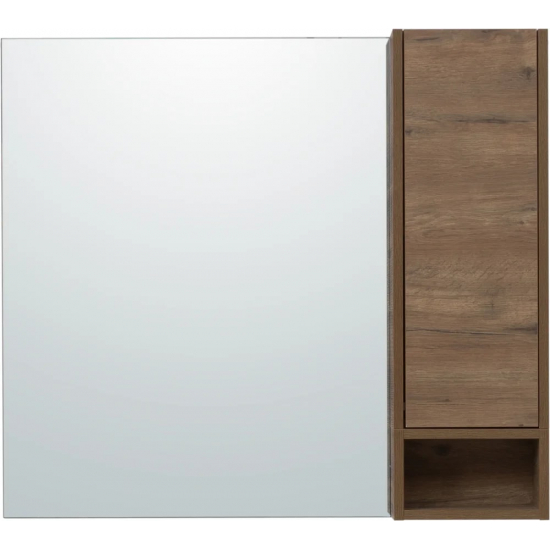 Зеркало-шкаф STWORKI Карлстад 90 R правое, дуб рустикальный