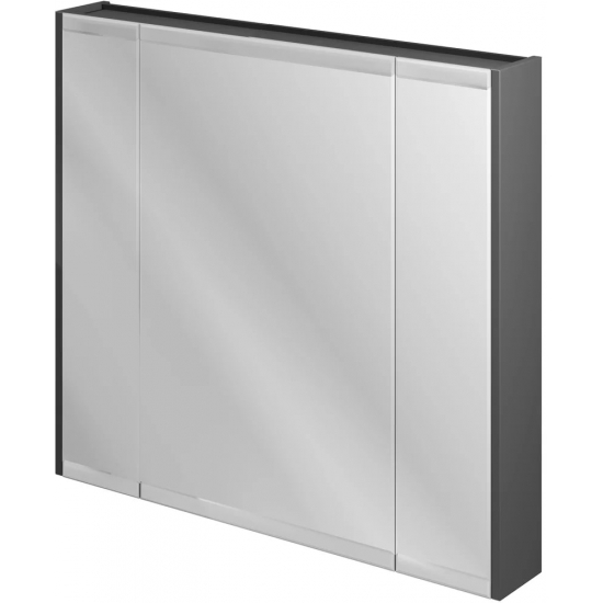 Зеркало-шкаф STWORKI Кронборг 90 см , навесной , в стиле лофт , черная , левый , прямоугольный