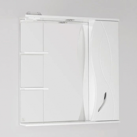 Зеркало-шкаф STYLE LINE Амелия 75 с подсветкой