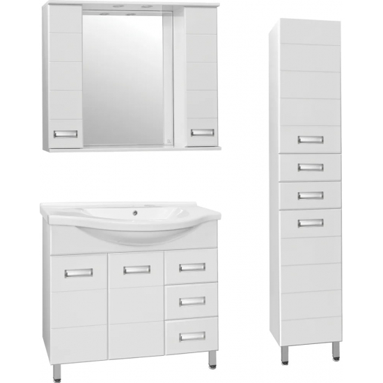 Зеркало-шкаф STYLE LINE Ирис 100/С белый