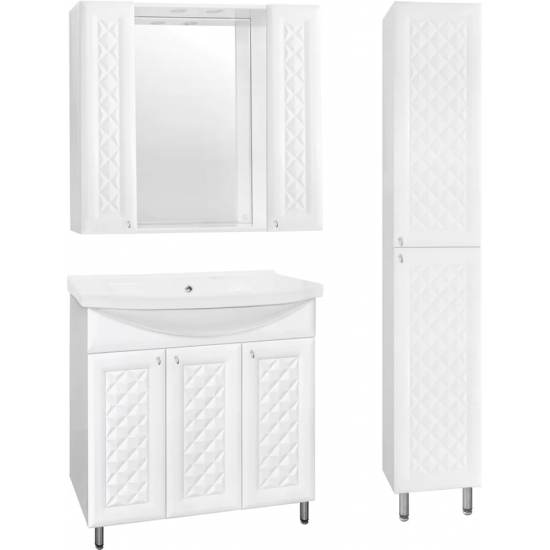 Зеркало-шкаф STYLE LINE Канна 90/С белый