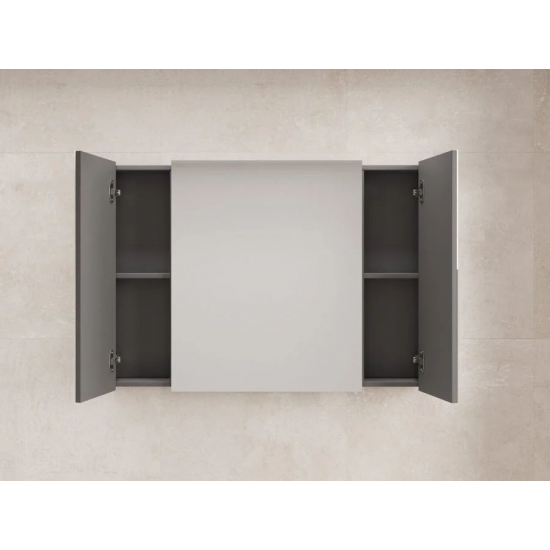 Зеркало-шкаф STYLE LINE Лима 100x70, графит