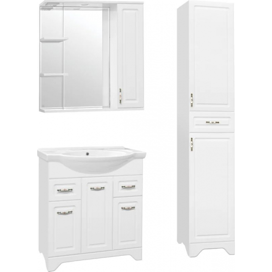Зеркало-шкаф STYLE LINE Олеандр-2 75/С с подсветкой