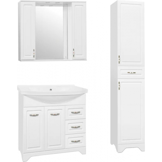 Зеркало-шкаф STYLE LINE Олеандр-2 90/С с подсветкой