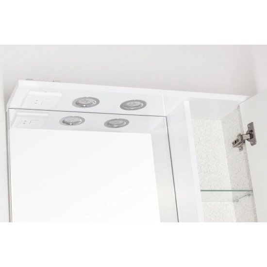 Зеркало-шкаф STYLE LINE Панда 65/С с подсветкой, Фьюжн