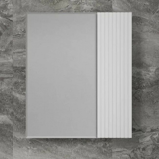 Зеркало-шкаф STYLE LINE Стокгольм 60, белый рифленый софт