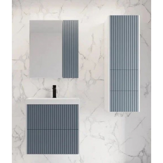 Зеркало-шкаф STYLE LINE Стокгольм 60, графит софт