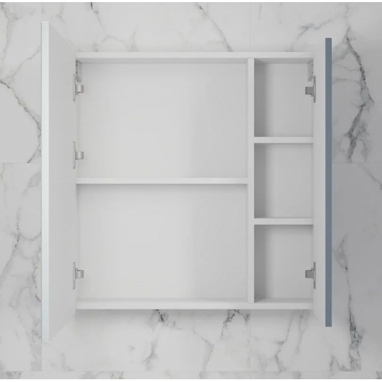 Зеркало-шкаф STYLE LINE Стокгольм 70, графит софт