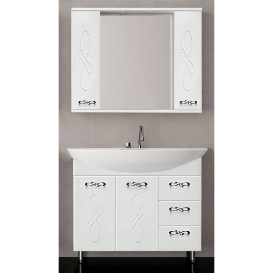 Зеркало-шкаф STYLE LINE Венеция 90/С с подсветкой