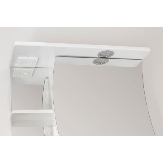 Зеркало-шкаф STYLE LINE Волна 60/С с подсветкой