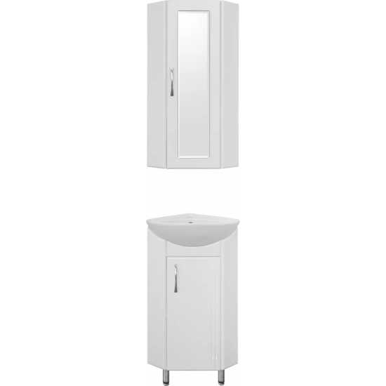 Зеркало-шкаф угловой STYLE LINE Эко Стандарт 30 белый