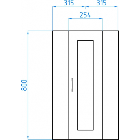 Зеркало-шкаф угловой STYLE LINE Эко Стандарт 30 белый