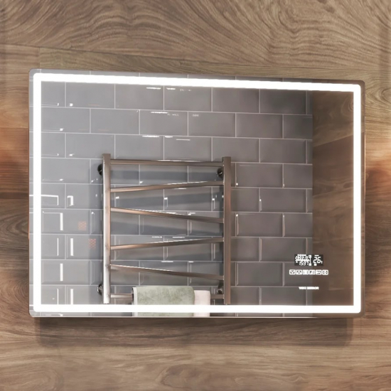 Зеркало VIGO Geometry Media 100 с подсветкой, антизапотеванием