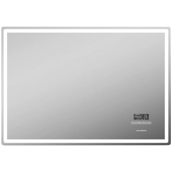 Зеркало VIGO Geometry Media 100 с подсветкой, антизапотеванием