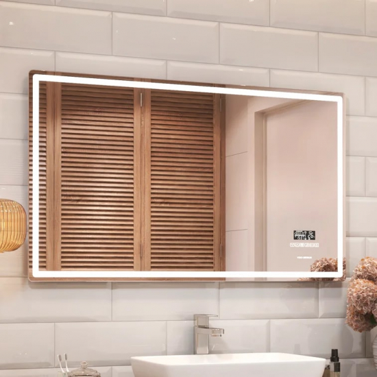 Зеркало VIGO Geometry Media 120 с подсветкой, антизапотеванием