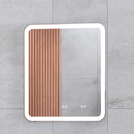 Зеркало VIGO Grani(Bora) Luxe 60 с подсветкой, антизапотеванием, часами