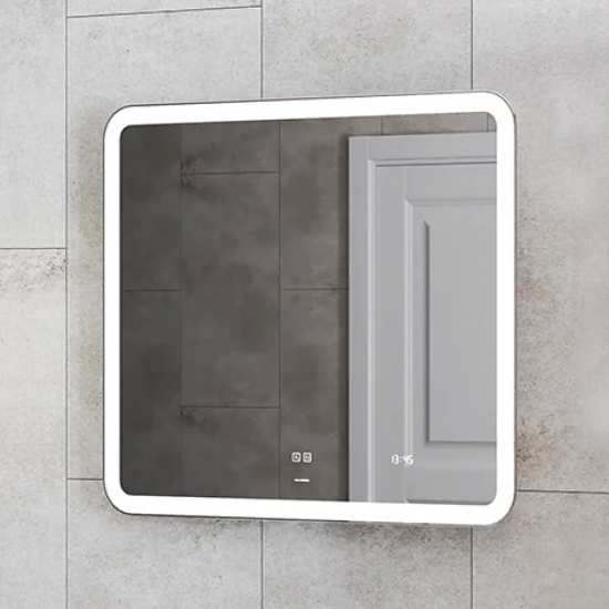 Зеркало VIGO Grani(Bora) Luxe 70 с подсветкой, антизапотеванием, часами