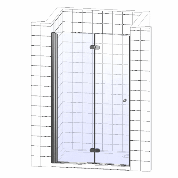 Душевая дверь в нишу BAS Good door Infinity SD-80-C-CH 80x185 стекло прозрачное, профиль хром