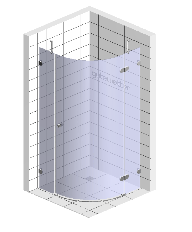 Душевой уголок BRAVAT Blackline BS090.1110A 90х90х195