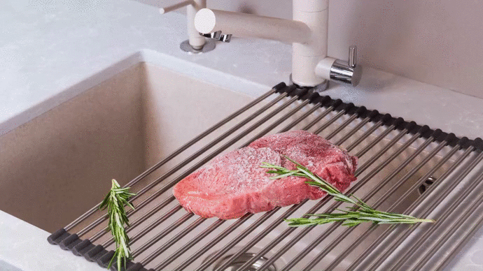 Сушилка OMOIKIRI ROLL-01 IN 4997003 складная, нержавеющая сталь