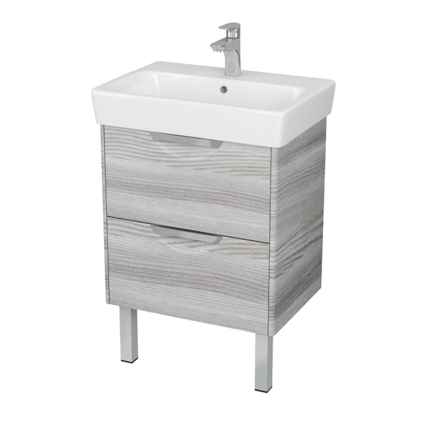 Тумба с раковиной АКВАТОН Сильва 60 дуб фьорд